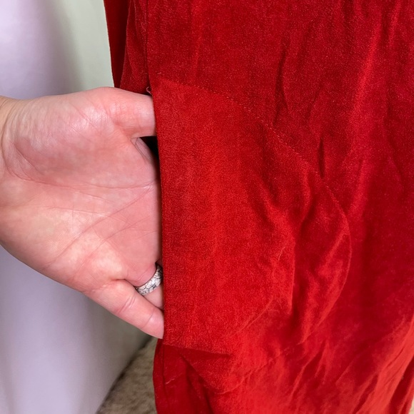 Vintage Red Summer Dress or Beach Coverup - Picture 9 of 12